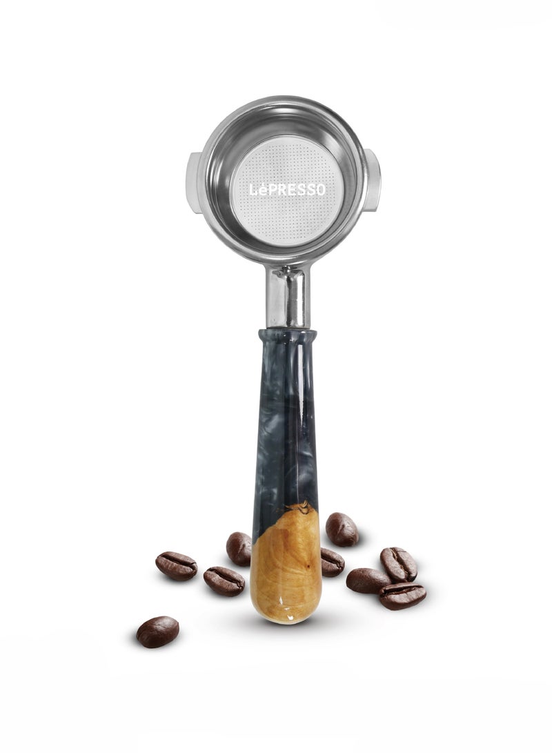 LePRESSO Portafilter Bottomless 58mm Coffee Machines / Stainless Steel, Wood, Alloy(Ring) / Ergonomic Design - Brown - Image 1